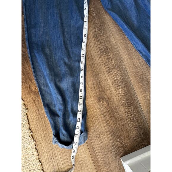 Lovestitch Women's One-Piece Denim Jumpsuit Size Small Romper Tank Top - Picture 11 of 11